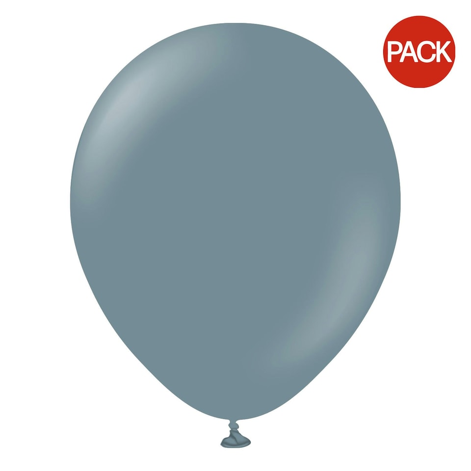 image 1 of Kalisan Retro Latex Balloons (Pack of 25) - Denim - One Size