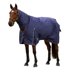 Weatherbeeta Comfitec Prelim Combo Neck Plaid 220g Horse Turnout Rug | Blue | Navy | 5Ft | 1