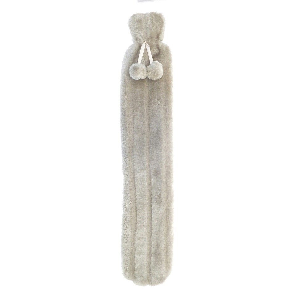 Home & Living Luxury Longline Faux Fur Hot Water Bottle - Winter White - One Size