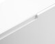 image 8 of Narrow High Gloss 2 Tier Shoe Cabinet | White | White