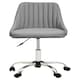 image 2 of Interiors by Premier Brent Grey Leather Effect Home Office Chair