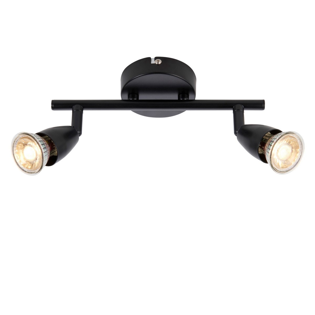 Netlighting Amalfi Twin Ceiling Spotlight 2 Light Matt Black Paint