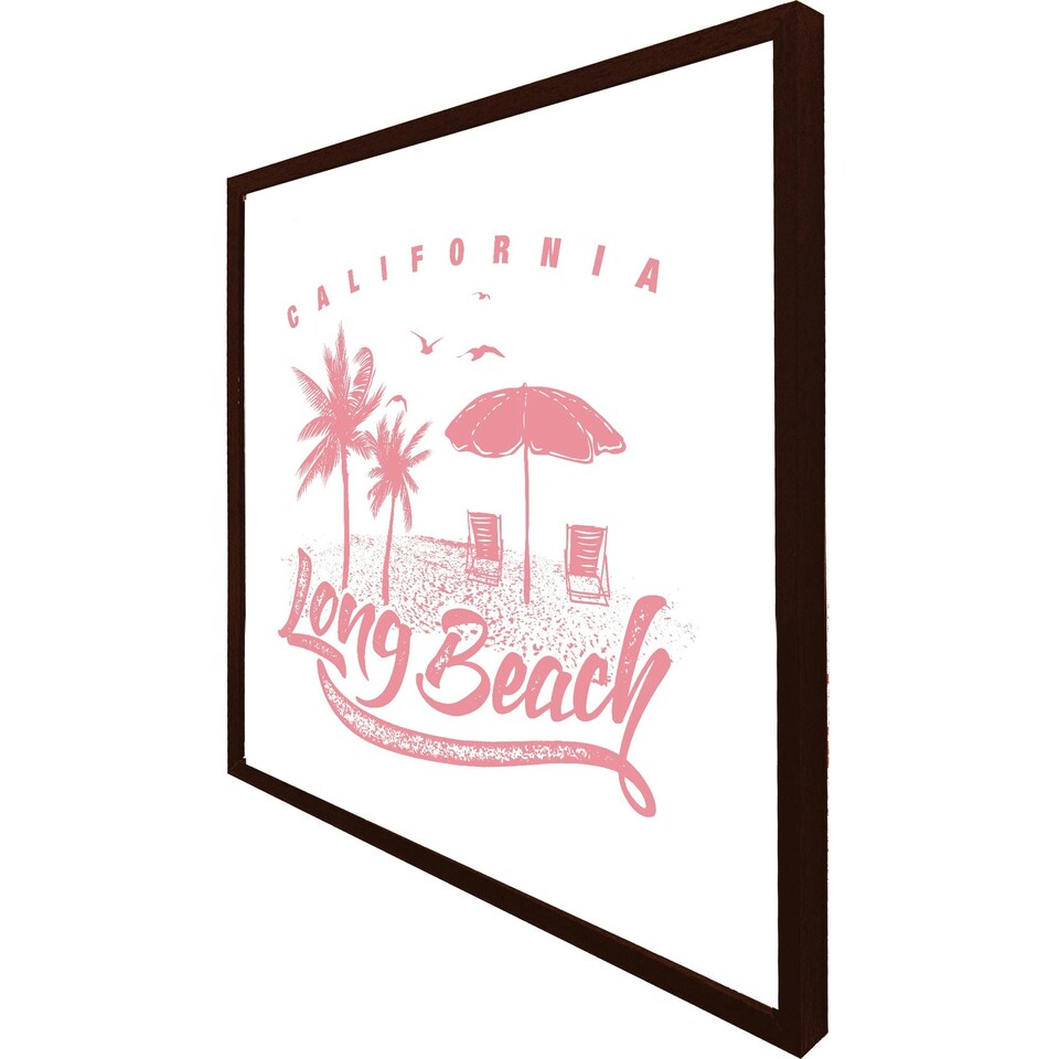 image 1 of Cali long beach (Picture Frame) White | L