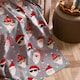image 1 of OHS Xmas Santa Polar Fleece Throw Soft Blanket Bedspread