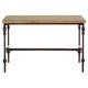 image 1 of Interiors by Premier Wood Top Coffee Table, Industrial Style Coffee table, Rectangular Coffee Table, Wood Top Metal Coffee Table Cream