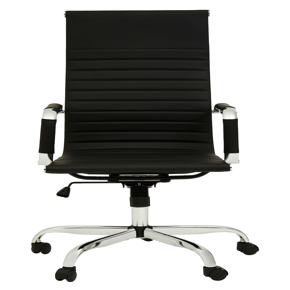 image 1 of Interiors By Premier Ergonomic Black High Back Home Office Chair, Comfortable Work From Home Chair, Movable Ergonomic Chair