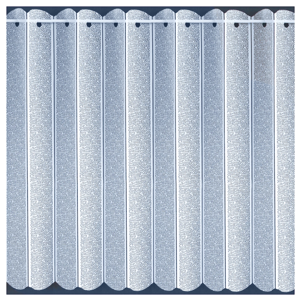 image 1 of White Plain Textured Voile Louvre Vertical Pleated Window Blind Panel - 72" x 48"