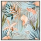 image 1 of Pink tropical flowers (Picture Frame) Grey | M