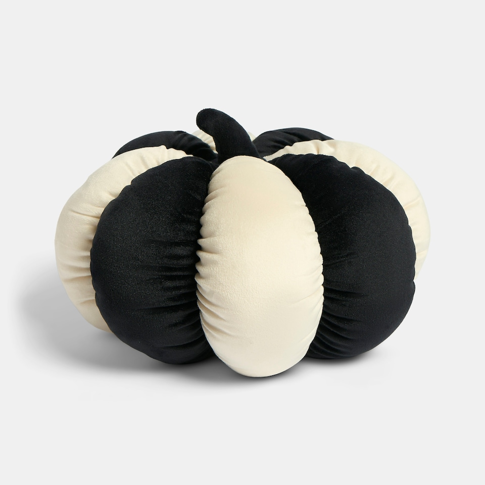 image 1 of OHS Autumnal Halloween Gonk Pumpkin Ghost Ghoul Boo Matte Velvet Boucle Filled Decor Scatter Bed Chair Sofa Cushions Multi | Mono Pumpkin | 20 x 20 x 15cm