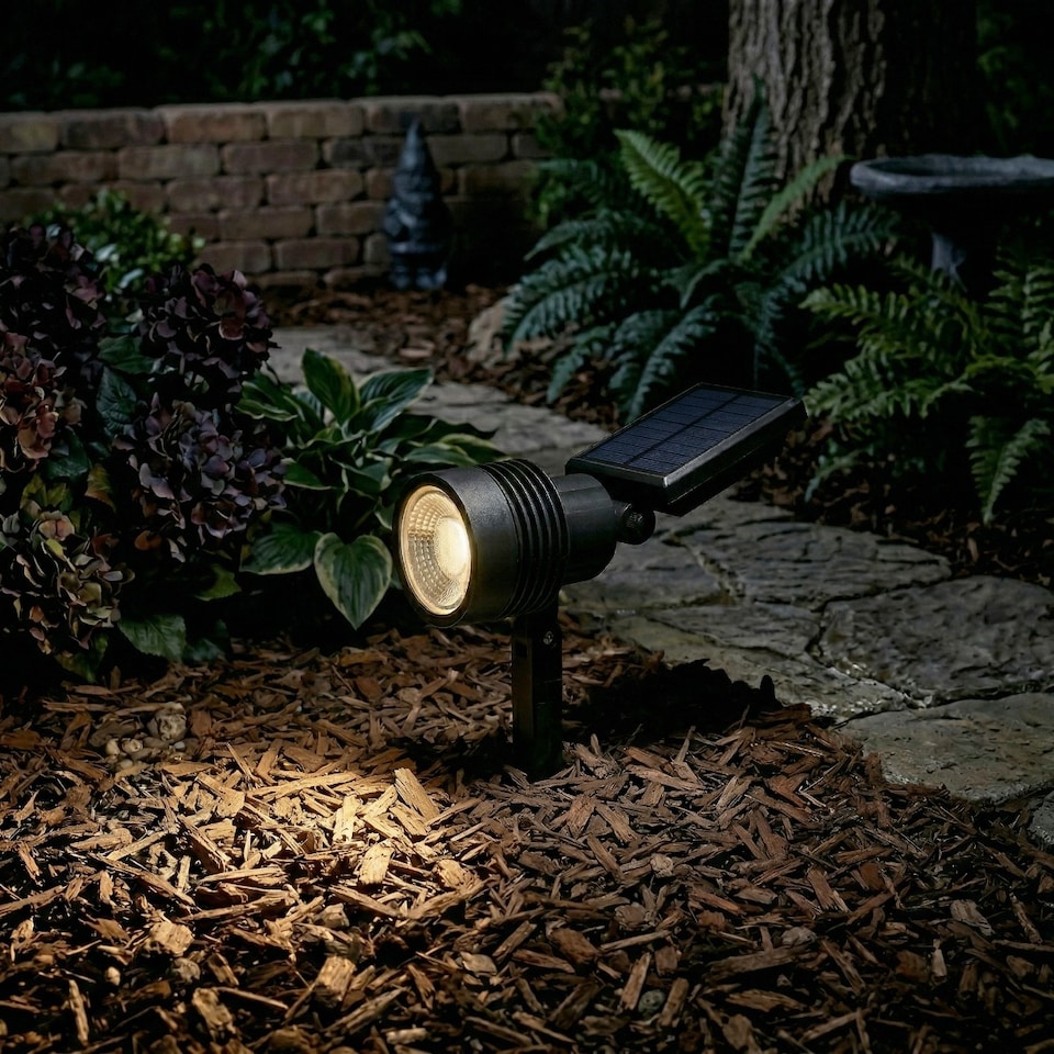 image 1 of Auraglow Solar Powered LED Garden Spike Lights - Pack of 3