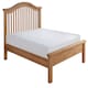 image 1 of 6ft Super King Real oak,Chunky, Curved, Solid,strong,wood bed frame.Low foot end wooden bedstead