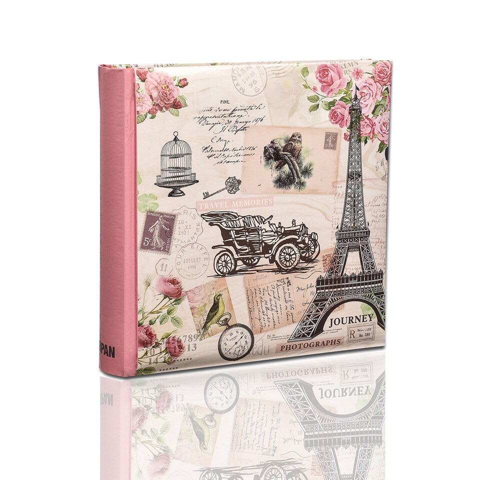 image 1 of ARPAN Large Slip In Memo Photo Album for 200 Photos 6x4" (10x15cm) – Picture Album with Memo Writing Space, Index Pages & CD/DVD Pocket – Memory Book for Family, Wedding & Travel Photos
