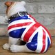 image 5 of Sitting British English Bulldog In Union Jack Coat Figurine