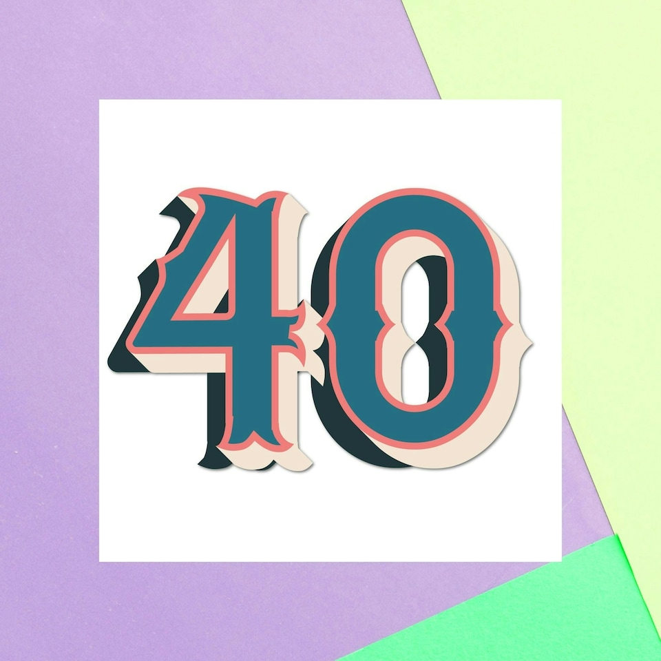 40 Square Greetings Card