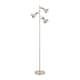 image 1 of ValueLights Albie Chrome 3 Way Adjustable Directional Floor Lamp