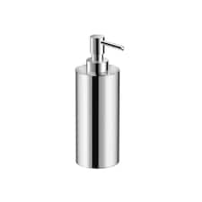 Cosmic Free Standing Soap Dispenser with Durable Metal for Bathroom, Silver