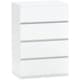 image 1 of HOMCOM Bedroom Chest of Drawers, 4 Drawers Dresser, Drawer Unit, White
