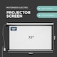 image 2 of 72" Electric Motorised Projector Screen with Remote & Wall Mount