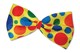 image 4 of Shatchi Clown Jumbo Bow Tie, Unisex-Adult, One Size Fancy Dress Accessories Circus , Yellow Polka Dots