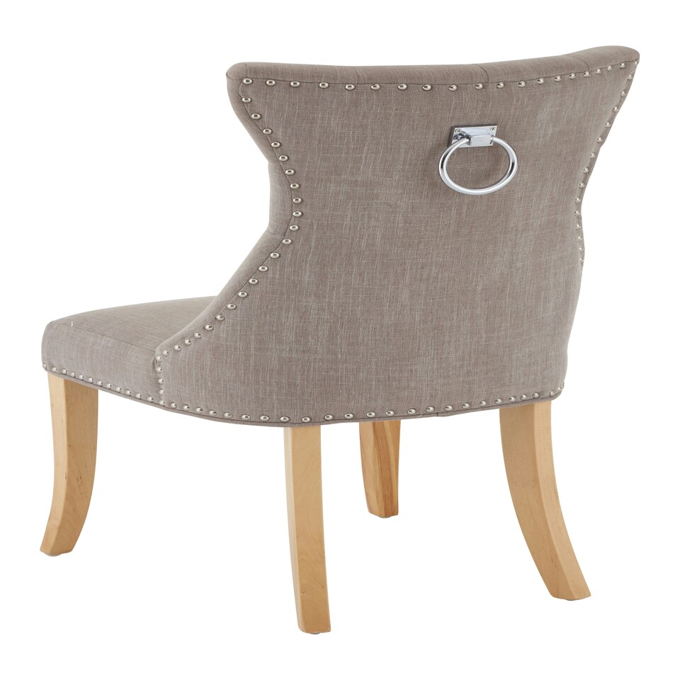 image 1 of Interiors By Premier Luxurious Design Mink Linen Dining Chair, Durable Dining Chair For Dining Table, Comfortable Dining Chair Brown