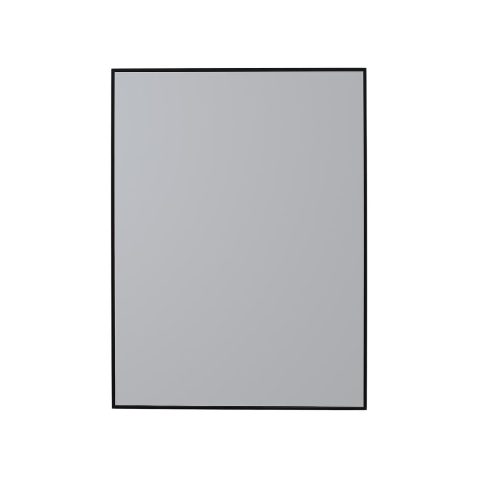 image 1 of Showerdrape Bayswarer Brushed Black Framed Rectangular Mirror 60x45cm