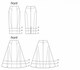image 2 of Vogue 8750 Paper Sewing Pattern – Women’s Skirt, UK Sizes 6–8–10–12, Easy