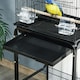 image 8 of PawHut Bird Cage for Budgie Finch Canary Parakeet W/ Stand Sliding Tray Black