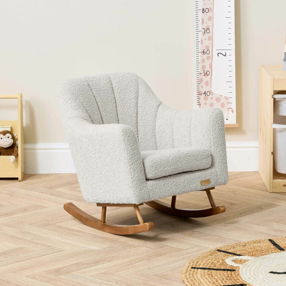 image 1 of Tutti Bambini Jonah Mini Me Children's Rocking Chair - Boucle Mushroom Cream