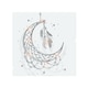 image 1 of Dream Catcher With Crescent Moon Splash Back | White