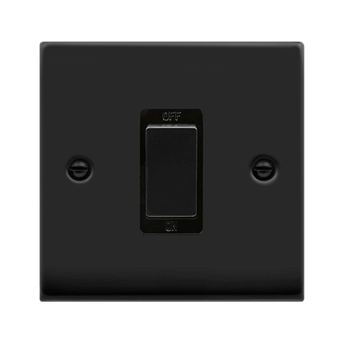 SE HOME Matt Black 1 Gang Ingot Size 45A Switch Black Matt Black