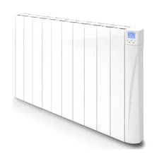 907mm (W) x 575mm (H) - White Touch Electric Oil Filled Radiator (Alicante) - 1100 Watts - Depth 98mm - Heats Up To 11m²
