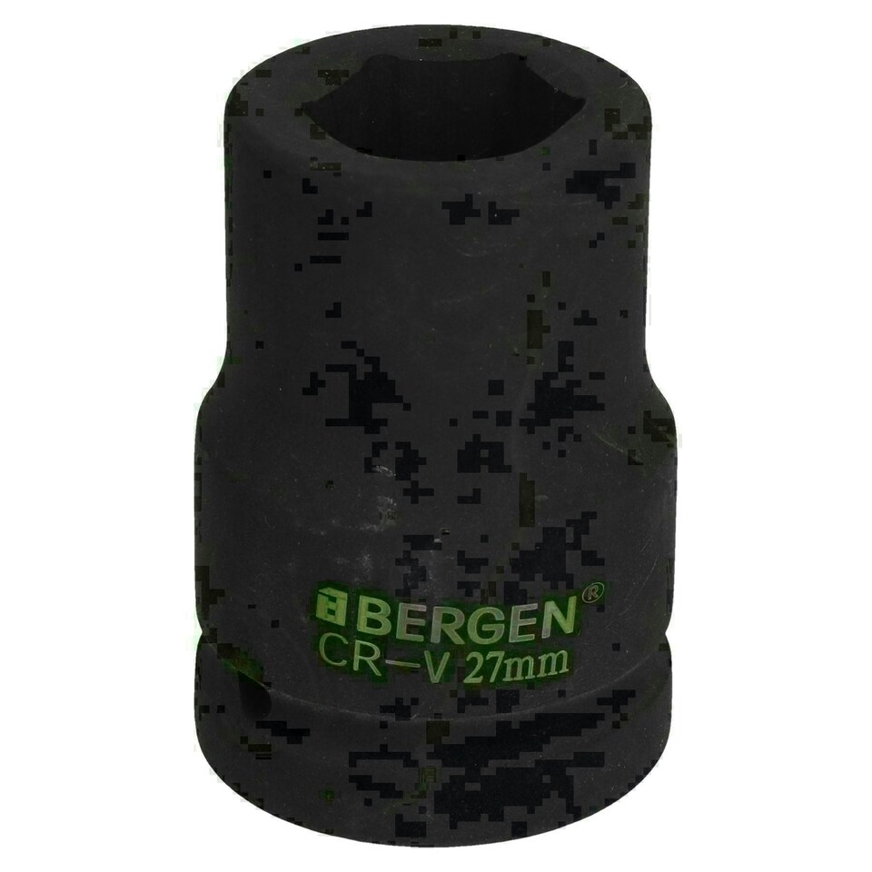 image 1 of 27mm Metric 3/4" or 1" Drive Deep Impact Socket 6 Sided With Step Up Adapter