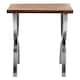 image 1 of Interiors by Premier Rustic Wood Top Side Table, Modern Rectangular Side Table, Wood and Metal End Table, Wooden Side Table