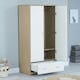 image 4 of Babymore Luno Veni Wardrobe - White Oak White | Natural