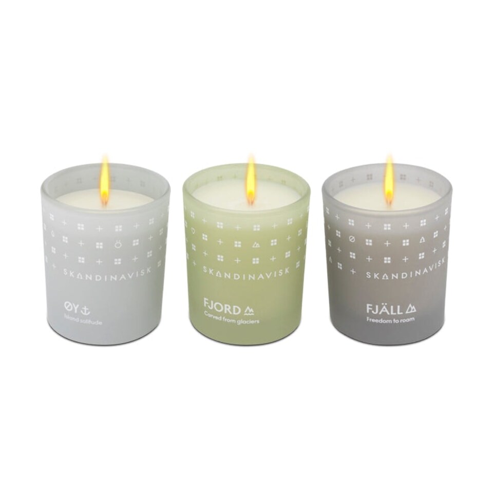 image 1 of Skandinavisk Explore Mini Scented Candle Set 3 x 65g N/A