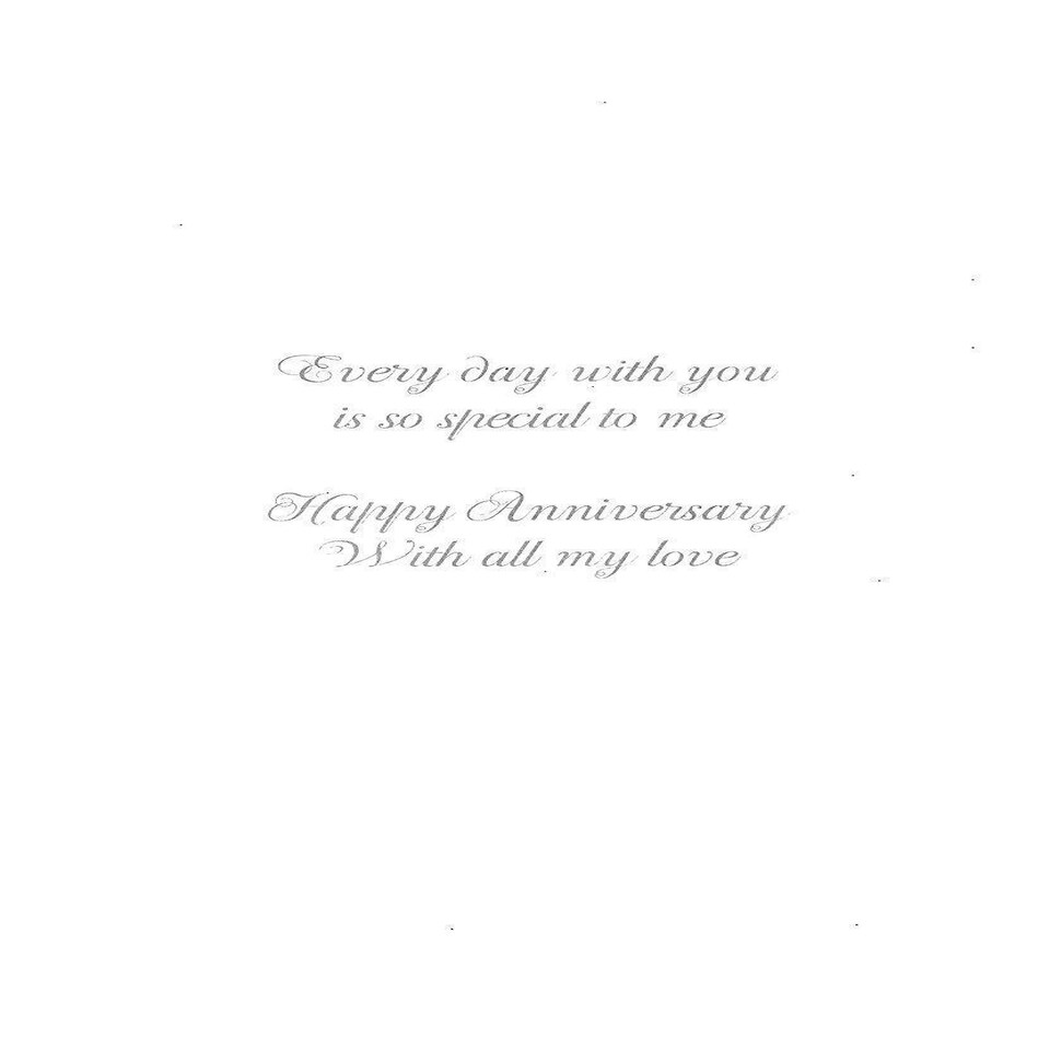 image 1 of Wonderful Husband Anniversary Luxury Champagne Greeting Card Hand-Finished Cards