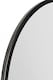 image 5 of The Fenestra - Black Edged Circular Modern Wall Mirror 43" (110CM) Diameter | Black
