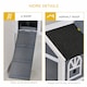 image 6 of PawHut Rabbit Hutch, Guinea Pig Hutch 2 Tiers Outdoor w/Tray & Ramp, Grey