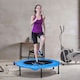 image 2 of HOMCOM Dia. 101cm Fitness Trampoline Exercise, Max Load 100 KG, Blue Black
