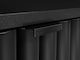 image 5 of Black Sideboard Cabinet Small Buffet Compact Slimline Storage Unit Ribbed Soft Close Doors Nuvo