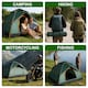 image 8 of Waterproof & Windproof Backpacking Green Tent for 1-2 People