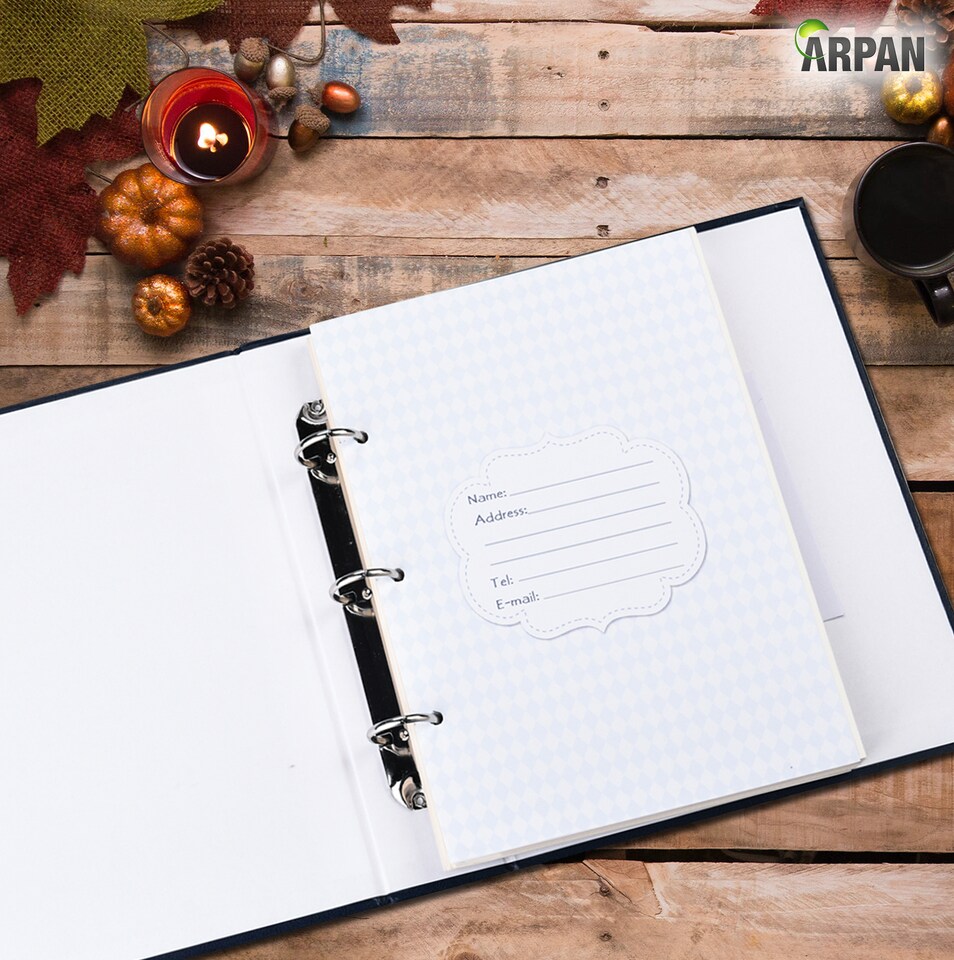 image 1 of Large Self Adhesive Ring Binder Photo Album – 40 Sheets / 80 Sides – Traditional Sticky Page Memory Scrapbook Album