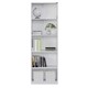 image 1 of Adore Matt White 5 Tier Bookcase Shelving Unit White