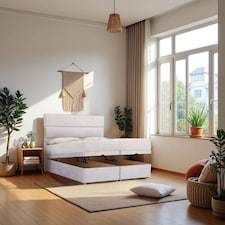 York End Opening Ottoman & Orthopaedic Mattress + 24" Headboard