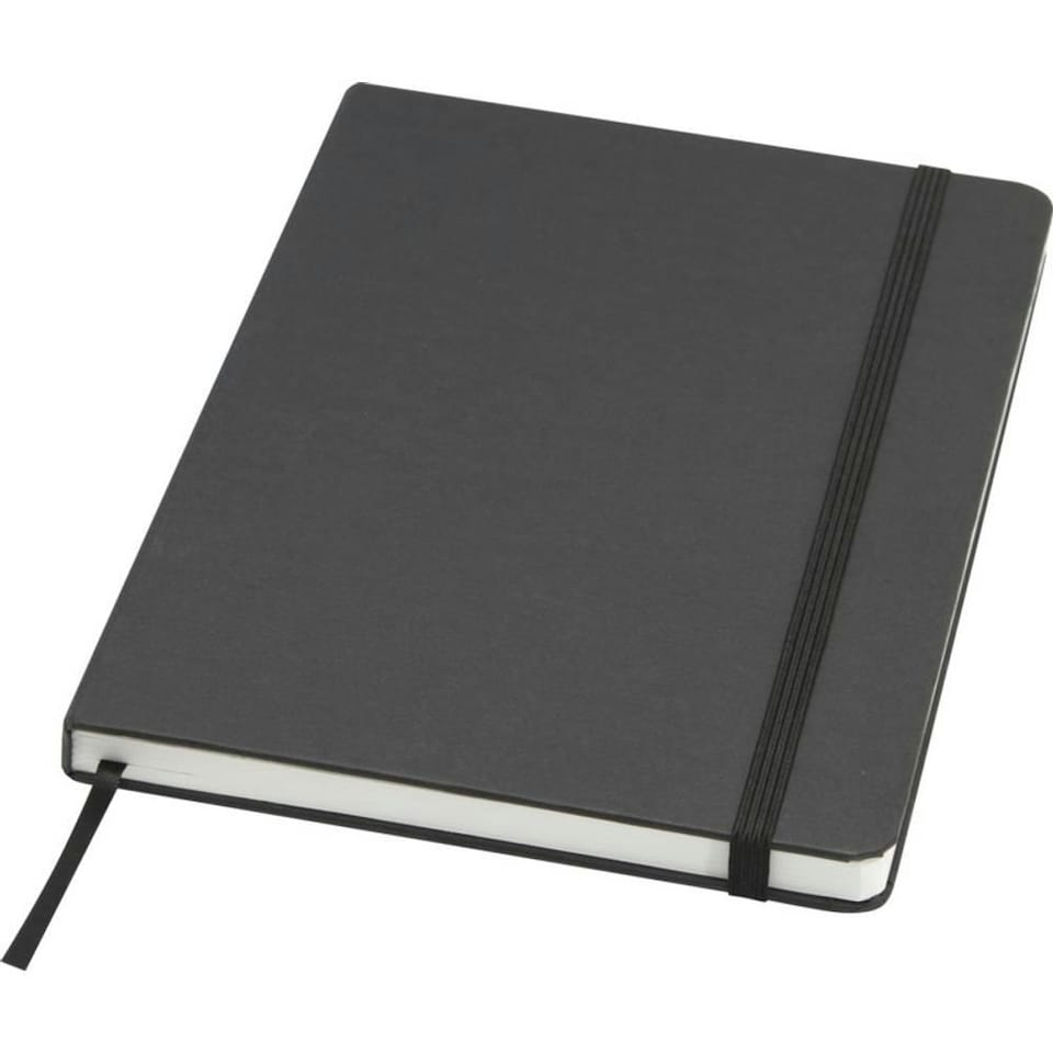 image 1 of Holm Hard Cover Stone Paper A5 Notebook - Solid Black - One Size