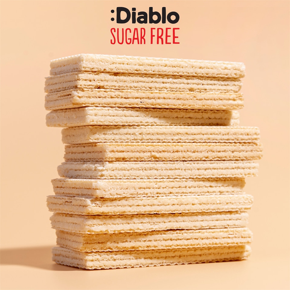 image 1 of Diablo No Added Sugar Coconut Cream Wafer Thins 150g 4 Pack