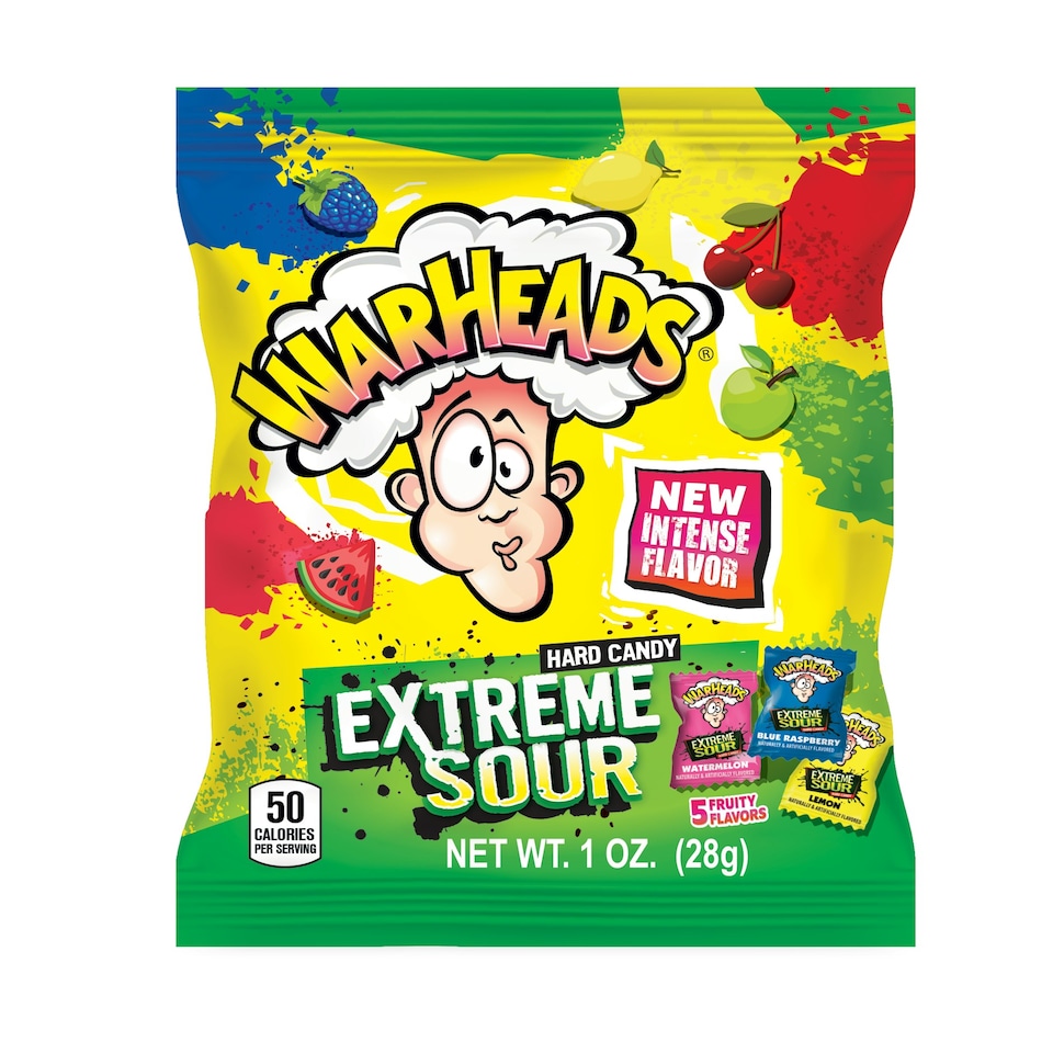 Warheads Extreme Sour Hard Candy 1oz (28g) x 12