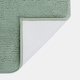 image 5 of OHS Soft Microfibre Non-Slip Absorbent Noodle Chenille Bath Runner Mat Green | Sage Green | 45 x 75cm