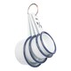 image 1 of Argon Tableware 4pc White Enamel Measuring Cups Set - Blue Blue | One Size