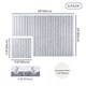 image 3 of Levede Felt Notice Board 6 Pack Wall Tiles Pin Board Self Adhesive Grey 30x30cm